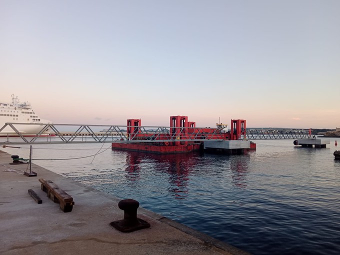 obras de los duques de alba en el puerto de Ciutadella